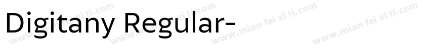 Digitany Regular字体转换